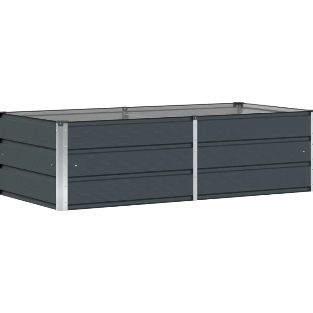 Tuin & Gazon*vidaXL Plantenbak 160 x 80 x 45 cm Staal Antraciet