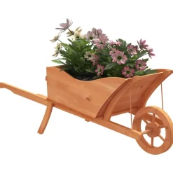 Plantenbak kruiwagen 128x45,5x43 cm massief vurenhout><noscript><img width=