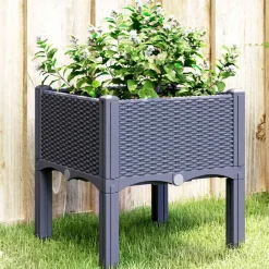 Plantenbak met poten 40x40x42 cm polypropeen>vidaXL Best