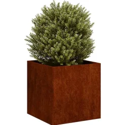 Plantenbak roestig 40x40x40 cm weervast staal><noscript><img width=