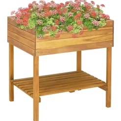 Plantenbak verhoogd 78,5x58,5x78,5 cm massief acaciahout>vidaXL Online