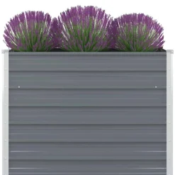 Plantenbak verhoogd 100x100x77 cm gegalvaniseerd staal>vidaXL Outlet