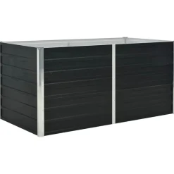 Plantenbak verhoogd 160x80x77 cm gegalvaniseerd staal antraciet>vidaXL Outlet