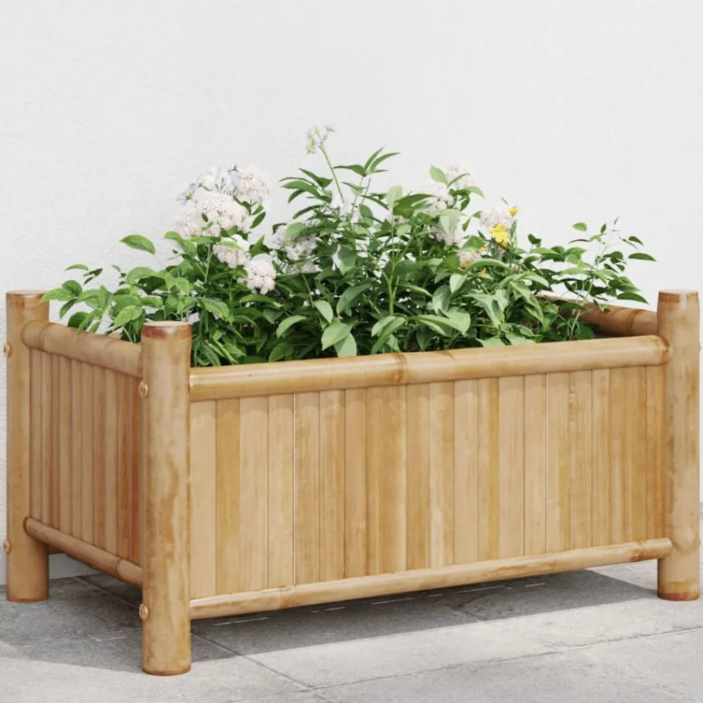 Plantenbak 50x30x25 cm bamboe>vidaXL Online