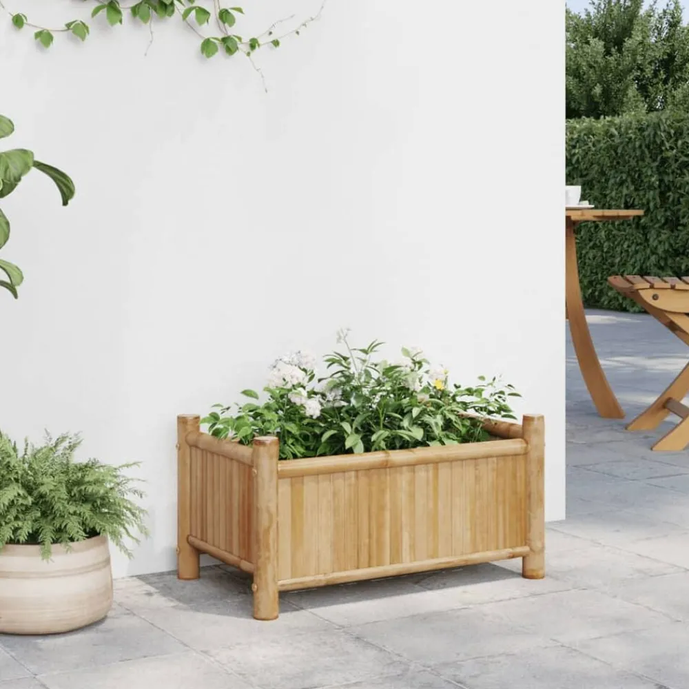 Plantenbak 50x30x25 cm bamboe>vidaXL Online