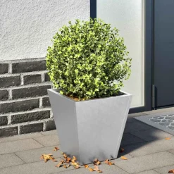 Tuin & Gazon*vidaXL Plantenbak 30x30x30 cm gegalvaniseerd staal Gegalvaniseerd staal/Grijs