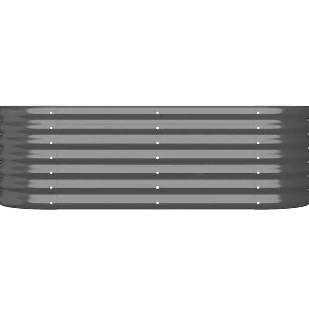 Tuin & Gazon*vidaXL Plantenbak 114x40x36 cm gegalvaniseerd staal kleurig Antraciet