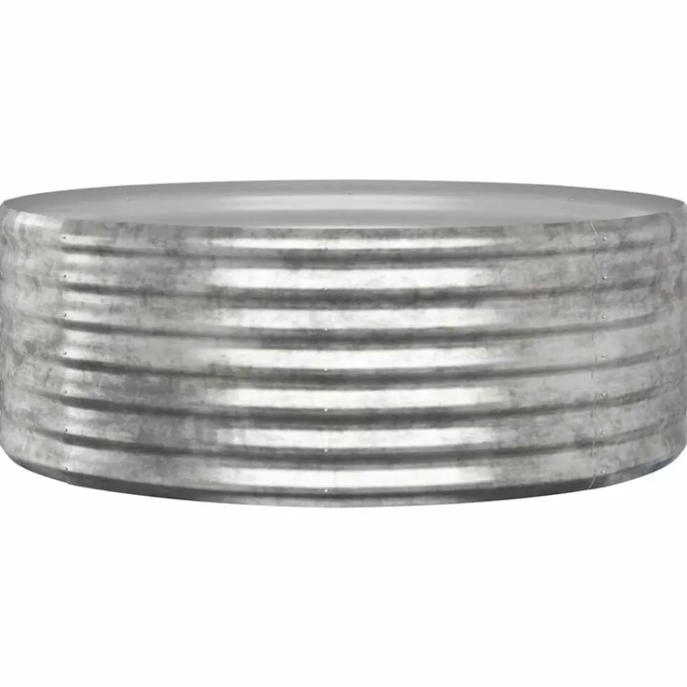 Plantenbak 100x100x36 cm gegalvaniseerd staal kleurig>vidaXL Sale