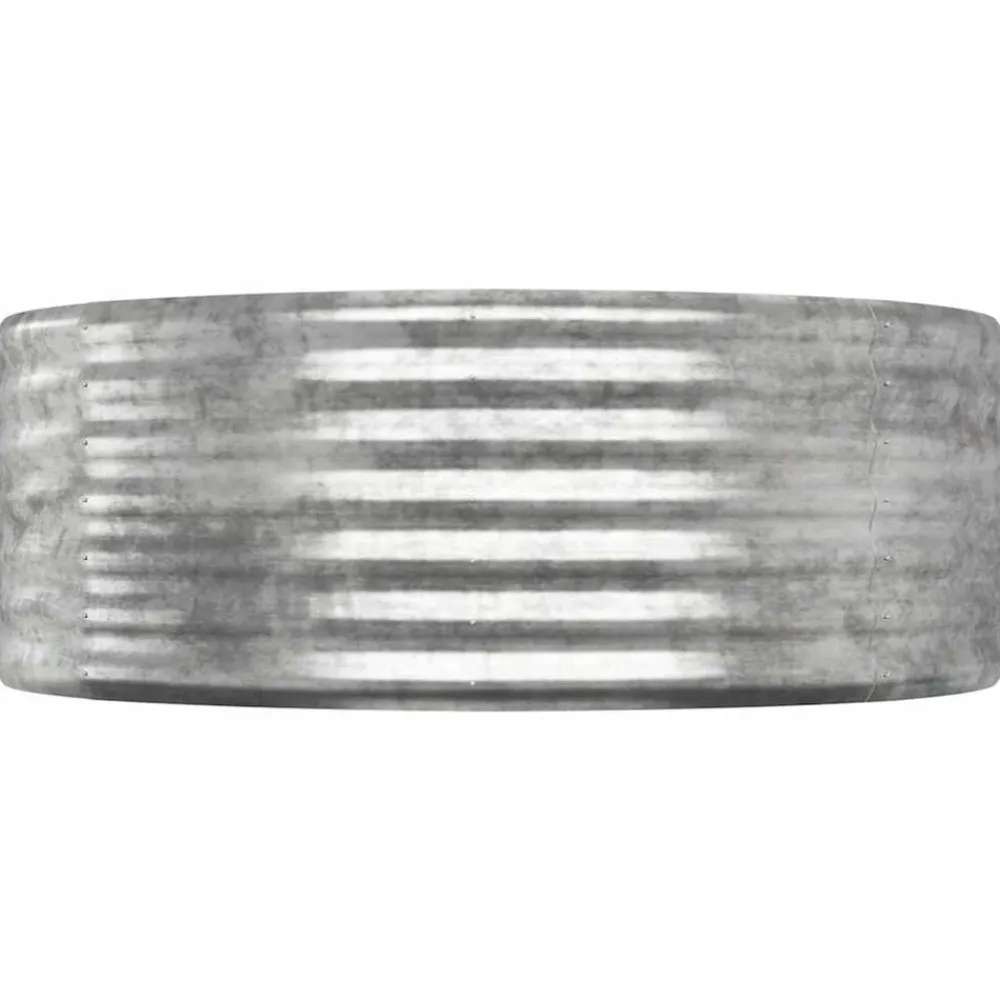 Plantenbak 100x100x36 cm gegalvaniseerd staal kleurig>vidaXL Sale