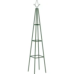 Tuin & Gazon*vidaXL Plantenklimrekken 2 st 35x35x195 cm ijzer donkergroen