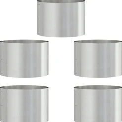 Plantenring 5 pcs Zilver 30 x 30 x 20 cm>vidaXL Hot