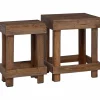 Plantenstandaard 2 pcs Bruin 70 x 11 x 27 cm Mahoniehout>vidaXL Sale