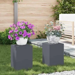 Plantenstandaard 2 pcs 24 x 24 x 35 cm Staal>vidaXL Discount