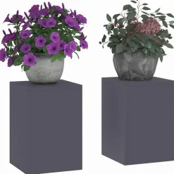 Plantenstandaard 2 pcs 24 x 24 x 35 cm Staal><noscript><img width=