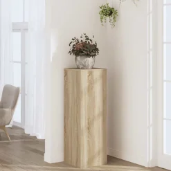Plantenstandaard 33x33x100 cm bewerkt hout kleurig>vidaXL Online