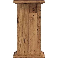 Tuin & Gazon*vidaXL Plantenstandaard 33x33x60 cm bewerkt hout kleurig Oud hout