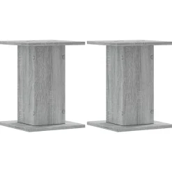 Tuin & Gazon*vidaXL Plantenstandaards 2 st 30x30x40 cm bewerkt hout Grijs sonoma