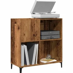 Platenkast 84,5x38x89 cm bewerkt hout kleurig>vidaXL Hot