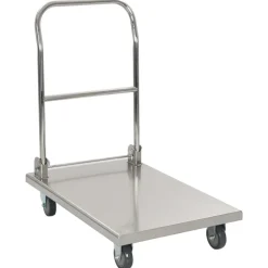 Platformwagen 82x53x86 cm roestvrij staal zilverkleurig>vidaXL Online