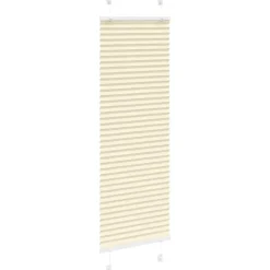 Plissé rolgordijn 40x100 cm stofbreedte 39,4 cm polyester crème><noscript><img width=