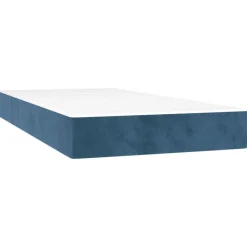 Bedden & Accessoires*vidaXL Pocketveringmatras medium 80x200x20 cm fluweel Donkerblauw