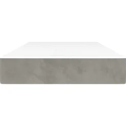 Bedden & Accessoires*vidaXL Pocketveringmatras medium 80x200x20 cm fluweel Lichtgrijs