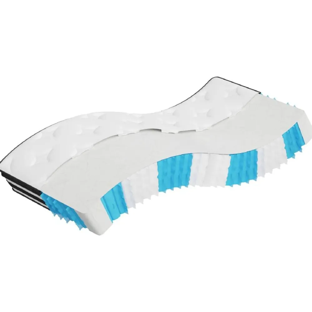 Bedden & Accessoires*vidaXL Pocketveringmatras middelhard 80x200 cm