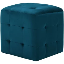 Poef 2 st 30x30x30 cm fluweel>vidaXL Sale