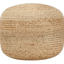 Poefs*vidaXL Poef handgemaakt 45x30 cm jute