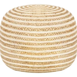 Poefs*vidaXL Poef handgemaakt 45x30 cm jute
