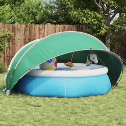 Zwembaden & Spa'S*vidaXL Pooldome 336 x 322 x 160 cm 185T polyester met PU-coating Blauw