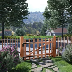 Poort enkel 100x60 cm geïmpregneerd hazelaarhout>vidaXL Sale