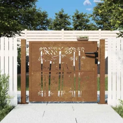 Poort vierkant 100x75 cm cortenstaal>vidaXL Clearance