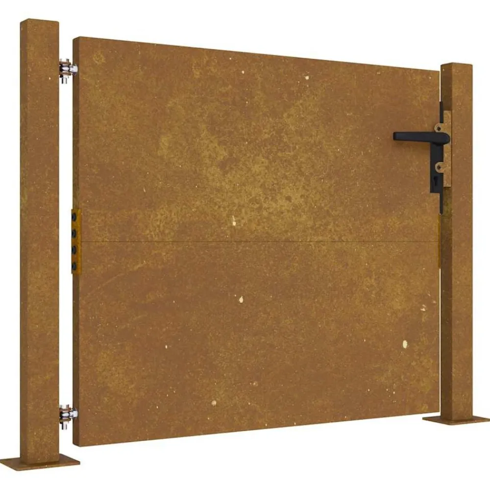 Tuinafscheidingen*vidaXL Poort 100x75 cm cortenstaal Rusty