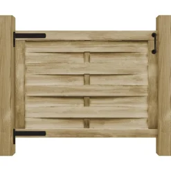 Tuinafscheidingen*vidaXL Poort 100x75 cm groen geïmpregneerd grenenhout