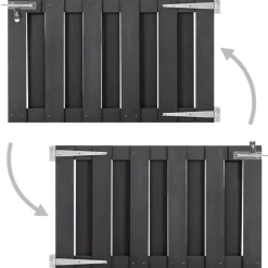Poort 100x60 cm HKC grijs>vidaXL Sale