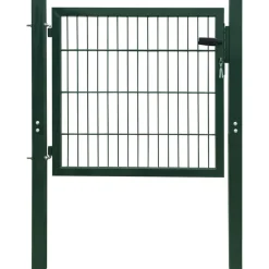 Tuinafscheidingen*vidaXL Poort 100x100 cm staal Groen