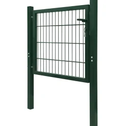 Tuinafscheidingen*vidaXL Poort 100x100 cm staal Groen