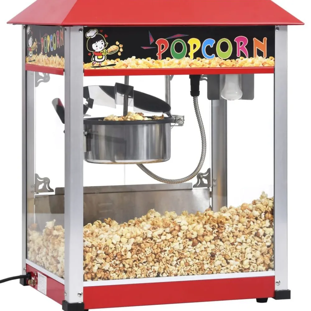 Keuken & Eetkamer*vidaXL Popcornmaker met teflonpan 1400 W