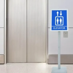Detailhandel*vidaXL Posterstandaard met voet 32,5 x 27 x 126 cm Gietijzer Zilver