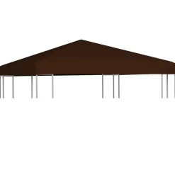 Tuin & Gazon*vidaXL Prieeldak 310 g/m² 3x3 m Bruin