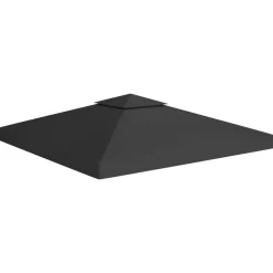 Tuin & Gazon*vidaXL Prieeldak 2-laags 310 g/m² 3x3 m Zwart