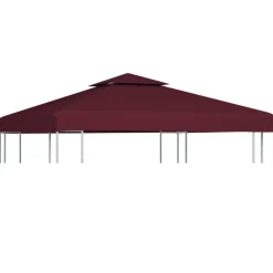 Prieeldak 2-laags 3x3m 310 g/m² bordeaux>vidaXL Outlet
