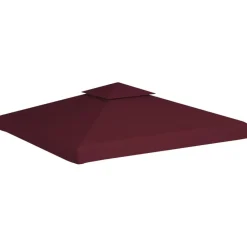 Prieeldak 2-laags 3x3m 310 g/m² bordeaux>vidaXL Outlet