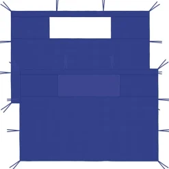 Tuin & Gazon*vidaXL Prieelzijwanden met ramen 2 st Blauw