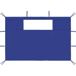 Tuin & Gazon*vidaXL Prieelzijwanden met ramen 2 st Blauw