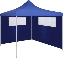 Tuin & Gazon*vidaXL Prieelzijwanden met ramen 2 st Blauw