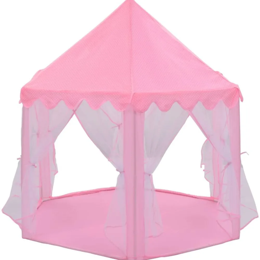 Buitenspeelgoed*vidaXL Prinsessenspeeltent met 250 Ballen 133x140 cm roze Meerkleurig 1