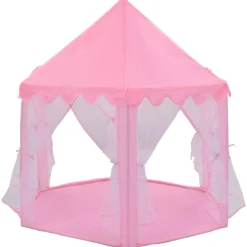 Buitenspeelgoed*vidaXL Prinsessenspeeltent met 250 Ballen 133x140 cm roze Meerkleurig 2