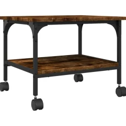 Printerkastje 2-laags 50x40x38 cm bewerkt hout>vidaXL Hot